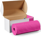 Exquisite Party Solids 54 Inch X 100 Feet Cerise Plastic Table Cover Roll in A Cut - to - Size Box with Convenient Slide Cutter. Cuts Up to 12 Rectangle 8 Feet Plastic Disposable Tablecloths