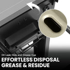 4-Burner Propane Gas Griddle, 40,000 BTU Outdoor Flat Top Propane Grill with 480 Sq In Cooking Area, Rolling Wheels & Folding Side Shelves for Camping, Tailgating & Backyard BBQ, Black