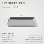 Made In Cookware - Sheet Pan - Commercial Grade Aluminum - Professional Bakeware