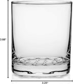 Libbey Chatham Rocks Glasses Set, Unique Glassware Drinking Glasses Set of 8, Ridged Bottom, Dishwasher Safe Glasses for Dinner Parties and More