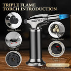 G GOOD GAIN Whiskey Smoker Kit with Torch - Old Fashioned Cocktail Smoker Infuser Kit, 6 Flavors Wood Chips, 4 Ice Stone | Birthday Bourbon Whiskey Gifts for Men, Dad, Husband (No Butane)