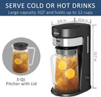 3QT Glass Pitcher for Wirsh Iced Tea & Coffee Maker