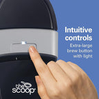 Hamilton Beach The Scoop Single Serve Coffee Maker & Fast Grounds Brewer for 8-14oz. Cups, Brews in Minutes, Black (47620), Next Gen