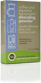 Urnex Full Circle Espresso Machine - 2 Single Use Packets - Descaling Powder Safe On Keurig Delonghi Nespresso Ninja Hamilton Beach Mr Coffee Braun