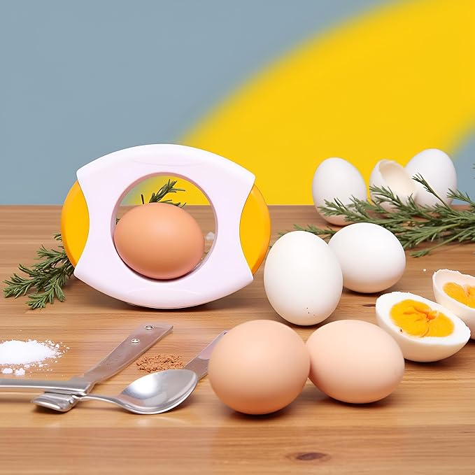 Yellow Egg Shell Opener, Egg Topper Cutter, Egg Cracker Separator for Quickly Cutting Off The Tops of Eggs, Kitchen Utensils and Gadgets