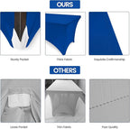 Utopia Kitchen 6FT Spandex Tablecloth [2 Pack, Royal Blue] 200 GSM Stretch, Fitted, Washable and Wrinkle Resistant Table Cloth Rectangle Cover for Trade Shows, Wedding, Parties [72Lx30Wx30H Inch]