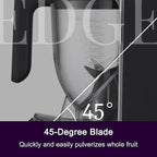 Tiger Smoothie Blender - Japanese Smoothie Maker for Smoothies, Crushed Ice, Milkshakes, Soups, Purees, Sauces, Matcha with Degree Diagonal-Blade Food Processor