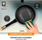 BRA COOKWARE Efficient Pro 6 Piece Cookware Set | Cast Aluminum Kitchenware Set | 1 Pots, 2 Frying Pans, 1 Saucepan, 2 Lids | Non-Stick | All Stovetops Compatible | PFOA Free