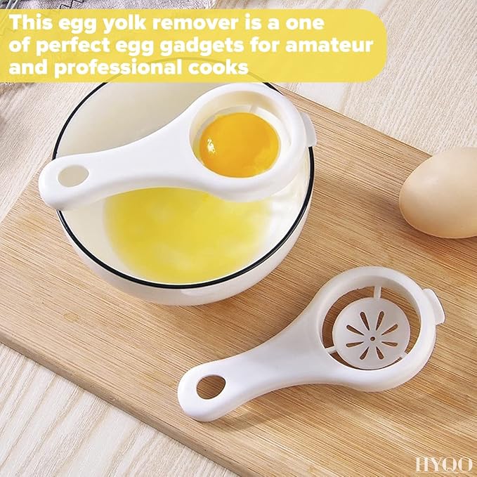3 Pcs Egg Separators for Yolk – Easy-to-Use Egg Yolk Separator Set for Hassle-Free Cooking – Baking Gifts for Women, Divider to Simplify Meal Prep for Cakes & Pastries