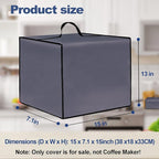 Coffee Maker Dust Cover for Ninja Pod & Grounds Specialty Single-Serve Coffee Maker PB051/PB051GB/PB051SG/PB051ST, Heavy Duty Waterproof Coffee Machine Protective Cover Case (Fog Purple)