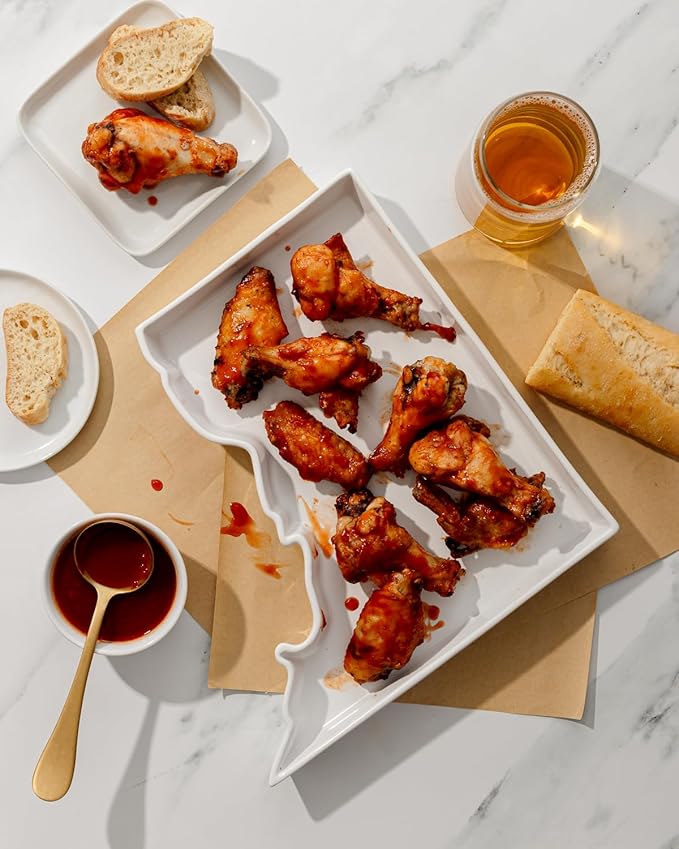 Washington DC Shaped Baking Dish Serving Platter or Decorative Tray Charming Porcelain Bakeware Oven Microwave and Dishwasher Safe