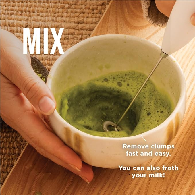 Jade Leaf Matcha - Electric Matcha Whisk & Milk Frother - Barista Style Preparation for Foamy Green Tea & Lattes - Great Gift idea