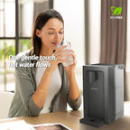 AIRHOP Instant Hot Water Dispenser, Quick Heating Countertop Water Dispenser with Child Locks, Adjustable 5 Temp 3 Water Volume Dispense, 100OZ 3L Removable Tank, Ideal for Home Office Kitchen, Black