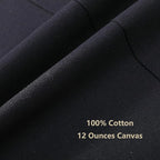 AFUN Chef Aprons for Women Men with Large Pockets, Cotton Canvas Cross Back Water Repellent Work Apron, Size M to XXL (Black)