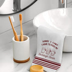 Funny Sourdough Baking Kitchen Towels, Gifts for Sourdough Bakers Tea Dish Towels for Kitchen, Baking Lover Gifts Decorative Hand Towels, 16x24 Inch Wine red