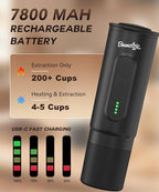 H02 PRO Portable Espresso Machine, Travel Coffee Maker fits NS Capsule & Ground Coffee, Christmas Gift Camping Small Mini Coffee Machine with Self-heating, Electric Espresso Maker