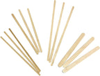 1000 Count | KingSeal Natural Birch Wood Coffee Beverage Stirrers, Stir Sticks, Waxing Sticks, Popsicle Sticks, 4.5 Inches, Round End - 1 Box of 1000 Stirrers