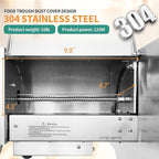 Newhai Upgraded Electric Potato Slicer Commercial Onion Sweet Potato Slicing Machine Cabbage Shredder Vegetable Fruit Cutter 0-0.4’’ Stainless Steel