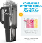 Cirkul 40oz. Carbon Stainless Steel Tumbler with Handle, All-Day StrawSip™, Double-Wall Insulated