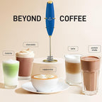 Zulay Kitchen Patented Tornado Triple Whisk Milk Frother with 4 Duracell Batteries – Handheld Foam Maker for Coffee, Lattes, Matcha & Hot Chocolate – Rich, Creamy Froth in Seconds