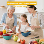 Unbreakable Cereal Bowls 40 OZ, Wheat Straw Bowls Set of 6, Alternative Plastic Bowls for Kitchen, Outdoors, Microwave & Dishwasher Safe Bowl Set for Salad, Cereal, Snack, Ramen, Multi