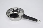 2 Cups Egg Poacher Pan - Stainless Steel Poached Egg Cooker – Perfect Poached Egg Maker – Induction Cooktop Egg Poachers Cookware Set with 2 Nonstick Large PFOA FREE Egg Poacher Cups…