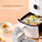 14 oz Mini Cake Pans with Lids, Square Muffin Pans, Multi-purpose Aluminum Baking Cups, Premium Dessert Cups, Creme Brulee Ramekins Oven Safe, 60 Pack