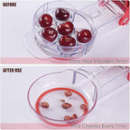 XINHUAYJ®Cherry Pitter Tool Pit Remover - Jujube Core Remover, Simple & Effortless Multifunctional Cherry DepitterOne Click The Pit is Out,Portable Cherry Pit Remover for Kitchen, Cake Shop