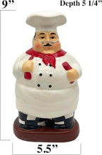 ACK Fat Chef Hand Painted Ceramic Utensil Jar, Utensil Holder, Utensil Crock, Modern Kitchen Decor, Kitchen Storage for for Spoon, Ladle, Spatula and More