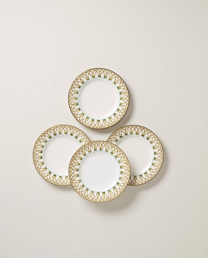 Lenox 897295 British Colonial Bamboo Accent Plates, Set of 4