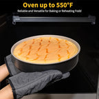 9.5 Inch Round Cake Pan,Cast Aluminum Bakeware Ceramic Nonstick for Cake Baking,Oven and Dishwasher Safe(Black)