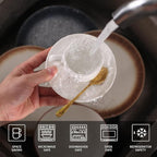 Lareina 3-Ounce Espresso Cups with Saucers, Spoons and Metal Stand, Small Stackable Coffee Cups Set of 4, Ceramic Demitasse Mugs, White