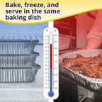 IDL Packaging Full Size Aluminum Steam Table Pans - Medium, 21" x 13" x 2.25" (pack of 5) - Disposable Foil Pan for Grilling, Roasting, BBQ, Cooking, Baking, Freezing