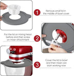 Glass Bowl Covers for KitchenAid 5 Quart Tilt-Head Stand Mixers Bowl Covers Lid,1 Pack
