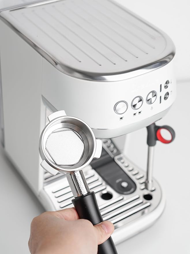 Normcore 54mm Tea Portafilter, Teapresso Portafilter with Black Anodized Aluminum Handle Fits 54mm Breville Sage Barista Machines