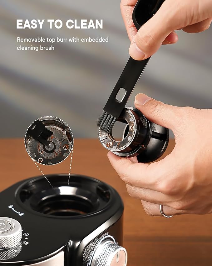 SHARDOR Electric Burr Coffee Grinder 2.0, Adjustable Burr Mill with 16 Precise Grind Setting for 2-14 Cup, Black