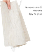 Myir JUN Placemats Set of 4, Vinyl Woven Placemats Place Mats Indoor Set of 4 Washable Table Mats Non-Slip Place mats for Dining Table (B-White, Set of 4)