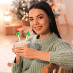 120 Pcs Christmas Wooden Coffee Stirrers Xmas Wood Coffee Stir Sticks Christmas Disposable Drink Stirring Sticks for Beverage Hot Chocolate Holiday Party Decor Restaurant Home Office Cafe, 20 Styles