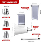 Updated Shredder Cheese Grater Attachment for KitchenAid Stand Mixers, Salad Machine with Vegetable Slicer, Salad Maker, Food Slicers Slicer Shredder Attachment with 3 Blades Dishwasher Safe