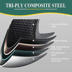 DELARLO Tri-Ply Hybrid Stainless Steel Saucepan, Hybird 1.5QT Non Stick Pots, All Stove Safe Up to 600℉, Sauce Pot 1.5 Quart Non Stick Sauce Pan, Saucier, Honeycomb, Small Saucepan, Lids 300℉