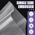 CAREGY Food Vacuum Sealer Rolls Bags 8 Pack 4 Rolls 8'' x 20' and 4 Rolls 11''x 20' Commercial Grade BPA Free Bag Rolls Embossed Food Saver Bags for Meal Prep,Sous Vide Cooking and Food Storage