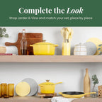 Larder & Vine 8-Piece Bakeware Set | Non-Stick Baking Set with Ceramic Finish | PFAS, PFOA, PTFE, and BPA Free Baking Essentials | Baking Sheets, Muffin Tins and Assorted Baking Pans | Limoncello