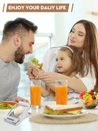 BIBURY Egg Slicer, Egg Cutter for Hard Boiled Eggs, Heavy Duty Aluminium Slicer for Egg Mushroom Strawberry Soft Fruit, Stainless Steel Wires, Dishwasher Safe & Easy to Clean