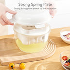 Yogurt Maker with Ultra Fine Mesh Strainer, Yogurt Whey Separator for Homemade Thick Greek Yogurt, Detachable Yogurt Strainer with Pressure Spring