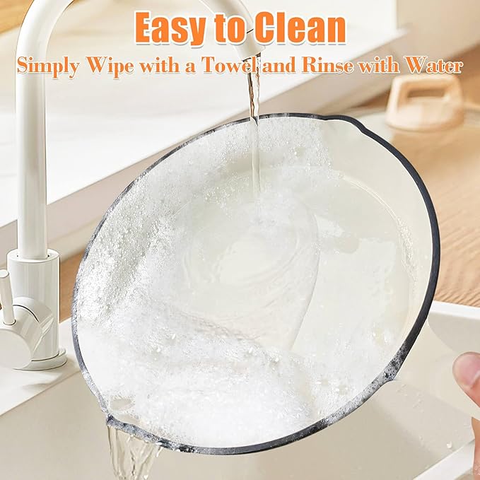 Hisencn Enameled Cast Iron Skillet Set - 3-Piece Fry Pans (8",9.5",11"), PFAS/PTFE/PFOA-Free, Oven & Induction Safe, Cream White Cookware for Gas, Electric, Ceramic Stovetops