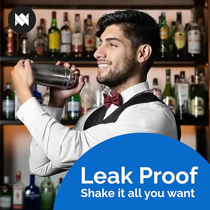 MARBELLA 28oz Boston Cocktail Shaker – Stainless Steel Drink Mixer, Professional Barware for Bartenders, Home Bars & Restaurants, Dishwasher Safe & Durable