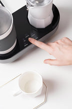 SEVEN&ME Fancy coffee machine semi-automatic home office travel milk frother all-in-one machine Mocha pot Italian electric milk frother coffee maker