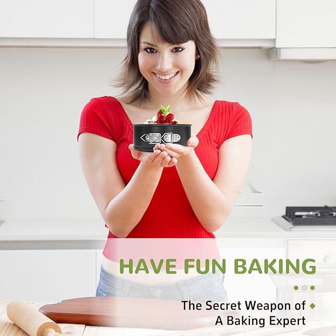 4 Inch Mini Springform Pan, Non-stick Cheesecake Pan, Spring Form Pans for Baking, Springform Pans with Removable Bottom, Round Cake Pans, Small Cake Mold for Mini Cheesecake Pizza