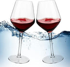 MICHLEY Unbreakable Stemmed Wine Glass 100% Tritan Plastic Dishwasher available Glassware 15 oz, Set of 4