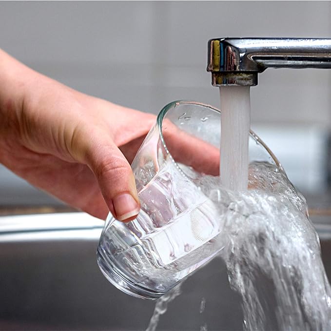 Topsky 12-ounce Plastic Water Tumblers | Set of 4 Transparent Unbreakable Drinking Glasses Clear Acrylic Reusable Juice Wine Cups for Home Picnic Party, Dishwasher Safe, Stackable